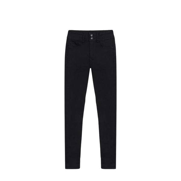 Tiffosi Jeans Jeans Donna cinque tasche a vita alta Nero - Francavilla Moda