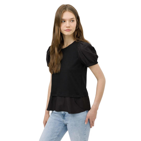 Tiffosi T-Shirt T-shirt Donna con scollo tondo Nero - Francavilla Moda