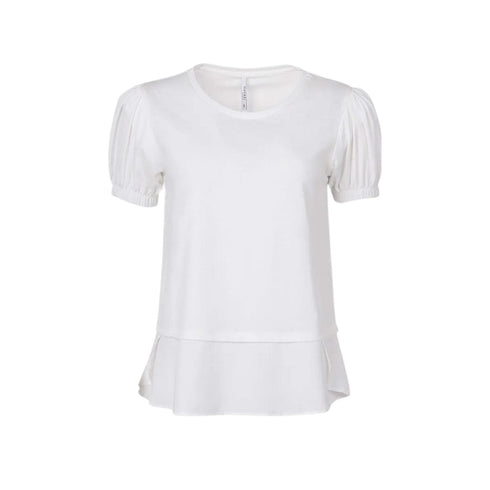 Tiffosi T-Shirt T-shirt Donna con scollo tondo Beige P22-TIFFOSI10044306-110-XS - Francavilla Moda
