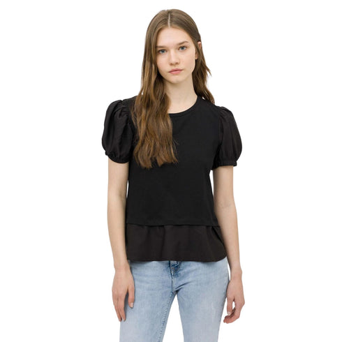 Tiffosi T-Shirt T-shirt Donna con scollo tondo Nero - Francavilla Moda
