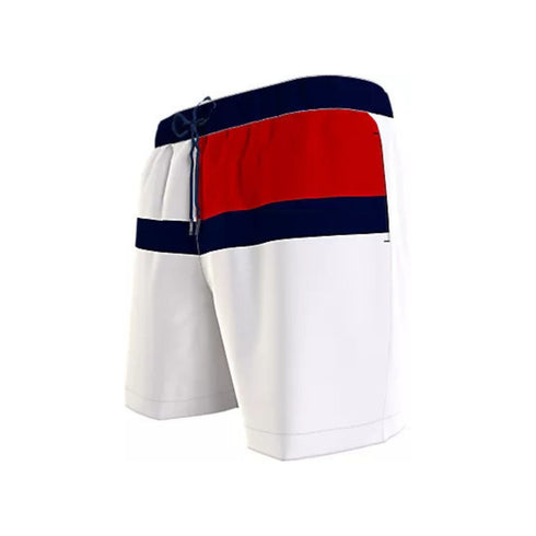TOMMY BEACHWEAR Costume Costume Uomo con maxi logo Bianco rosso blu P24-TOMMY BEACHWEARUM03259-YCF-S - Francavilla Moda