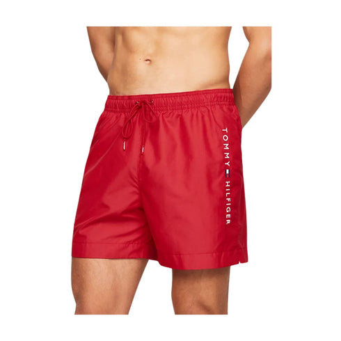 TOMMY BEACHWEAR Costume Costume Uomo con scritta logo Rosso - Francavilla Moda