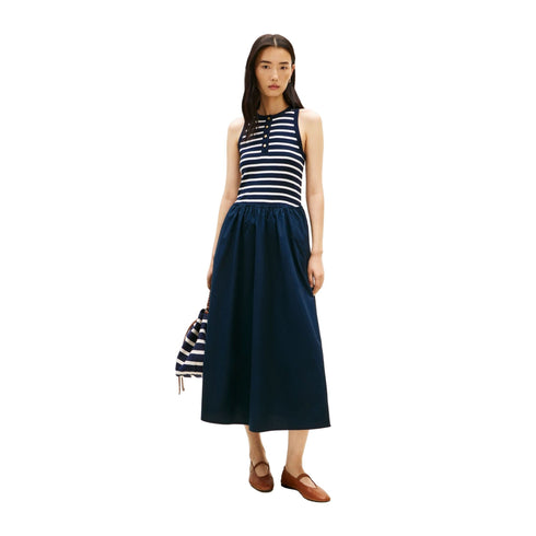 Tommy Hilfiger Abito Abito Donna con corpetto a coste XS P26-TOMMY HILFIGERWW49628-0X3-XS - Francavilla Moda