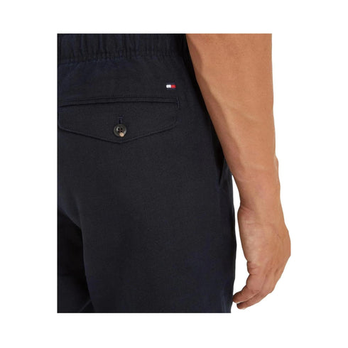 Tommy Hilfiger Bermuda Bermuda Uomo Harlem in lino Blu P24-TOMMY HILFIGERMW34498-DW5-30 - Francavilla Moda