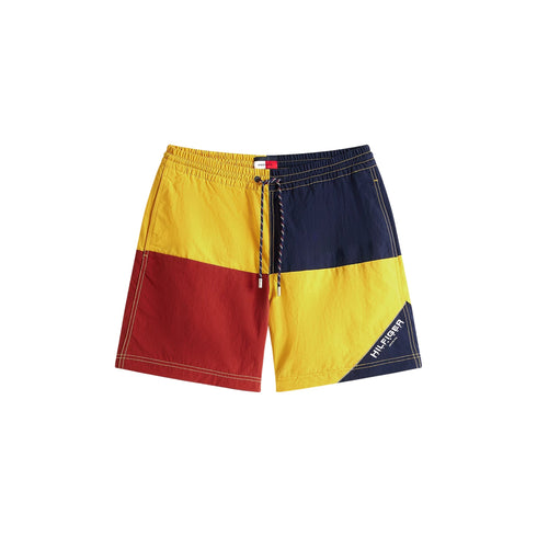 Tommy Hilfiger Bermuda Bermuda Uomo Sailing color block Blu giallo - Francavilla Moda