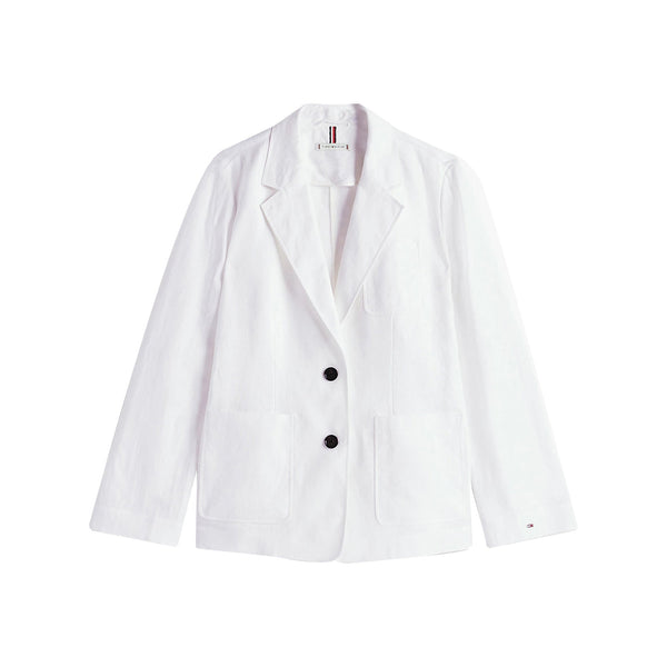 Tommy Hilfiger Giacca blazer Blazer Donna in lino con taschino 34 - Francavilla Moda