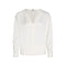 Tommy Hilfiger Blusa Blusa Donna a V in viscosa Bianco - Francavilla Moda