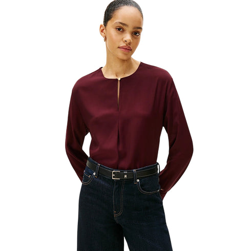 Tommy Hilfiger Blusa Blusa Donna relaxed fit cut out 36 - Francavilla Moda