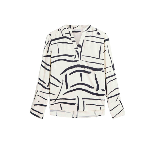 Tommy Hilfiger Blusa Blusa stampata Donna con apertura a V 34 P26-TOMMY HILFIGERWW48911-0K4-34 - Francavilla Moda