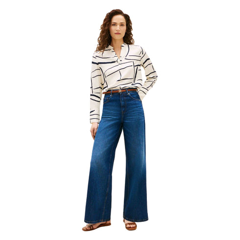 Tommy Hilfiger Blusa Blusa stampata Donna con apertura a V 34 P26-TOMMY HILFIGERWW48911-0K4-34 - Francavilla Moda