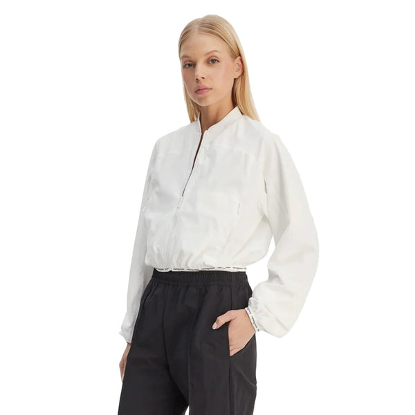 Tommy Hilfiger Bomber Bomber cropped Donna con finitura opaca S - Francavilla Moda