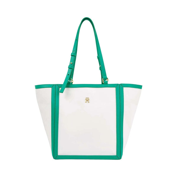 Tommy Hilfiger Borsa a spalla Borsa Donna Essential Tote Bianco verde - Francavilla Moda