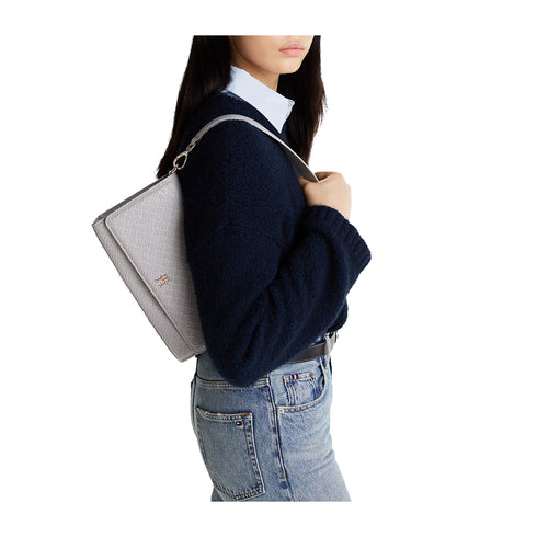 Tommy Hilfiger Borsa a spalla Borsa Donna TH Eternity Monogram Perla P25 - TOMMY HILFIGERAW16933 - PRY - UNI - Francavilla Moda
