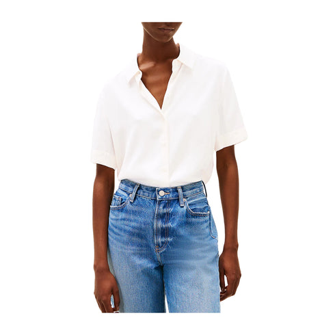 Tommy Hilfiger Camicia corta Camicia Donna a maniche corte 34 P25 - TOMMY HILFIGERWW44683 - ZOO - 34 - Francavilla Moda