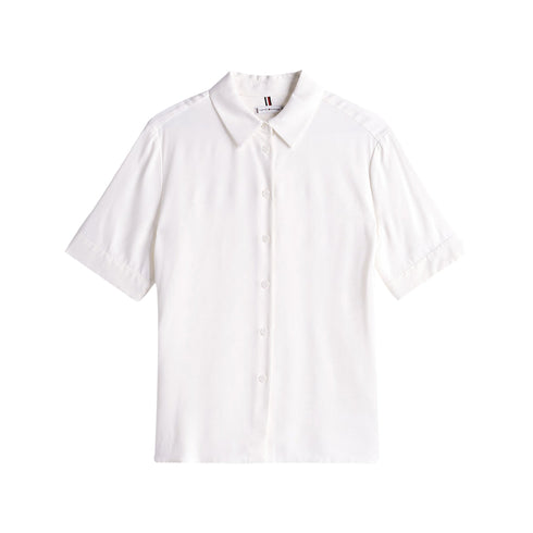 Tommy Hilfiger Camicia corta Camicia Donna a maniche corte 34 P25 - TOMMY HILFIGERWW44683 - ZOO - 34 - Francavilla Moda