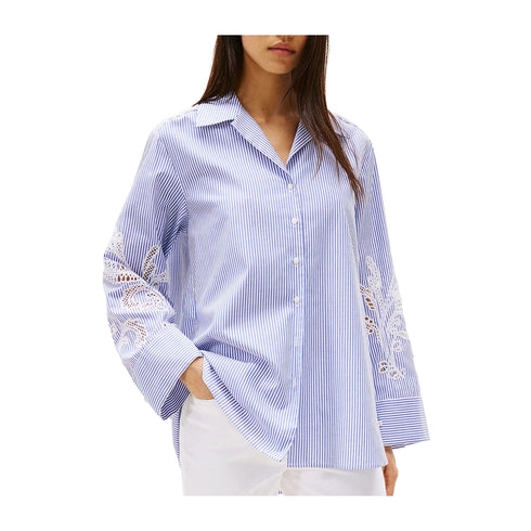 Tommy Hilfiger Camicia casual Camicia Donna a righe con ricamo 36 - Francavilla Moda