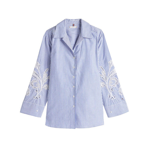 Tommy Hilfiger Camicia casual Camicia Donna a righe con ricamo 36 - Francavilla Moda