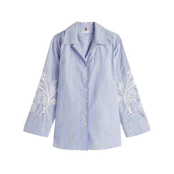 Tommy Hilfiger Camicia casual Camicia Donna a righe con ricamo 36 - Francavilla Moda
