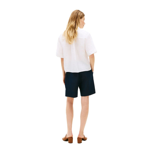 Tommy Hilfiger Camicia Camicia Donna in lino a manica corta XS P26-TOMMY HILFIGERWW48925-YCF-XS - Francavilla Moda
