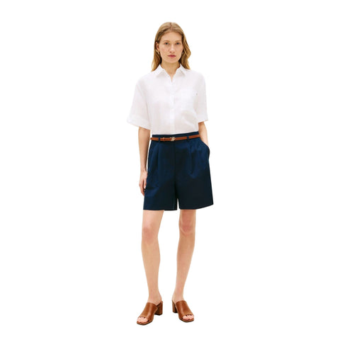 Tommy Hilfiger Camicia Camicia Donna in lino a manica corta XS P26-TOMMY HILFIGERWW48925-YCF-XS - Francavilla Moda