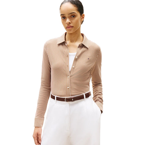 Tommy Hilfiger Camicia casual Camicia Donna slim in piqué S - Francavilla Moda