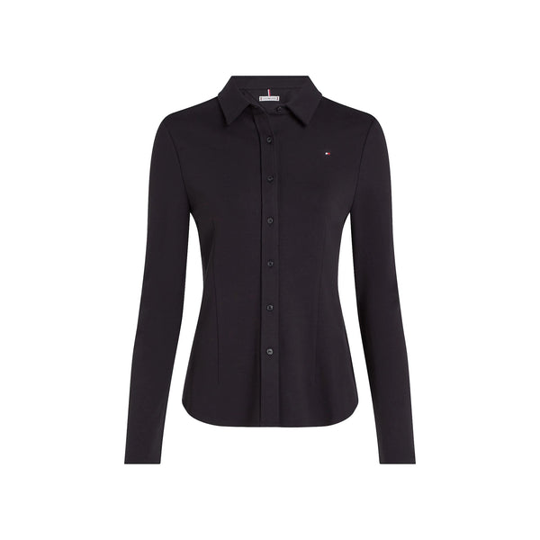 Tommy Hilfiger Camicia casual Camicia Donna slim in viscosa Nero - Francavilla Moda