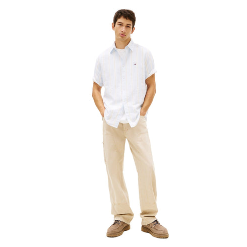 Tommy Hilfiger Camicia Camicia Uomo a manica corta a righe M - Francavilla Moda