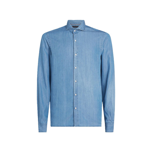 Tommy Hilfiger Camicia casual Camicia Uomo in denim medio M - Francavilla Moda