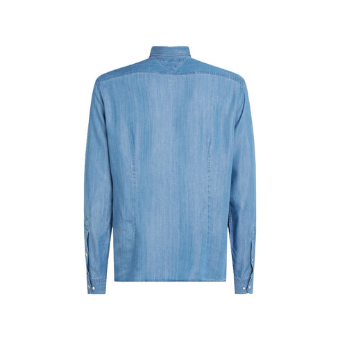 Tommy Hilfiger Camicia casual Camicia Uomo in denim medio M - Francavilla Moda