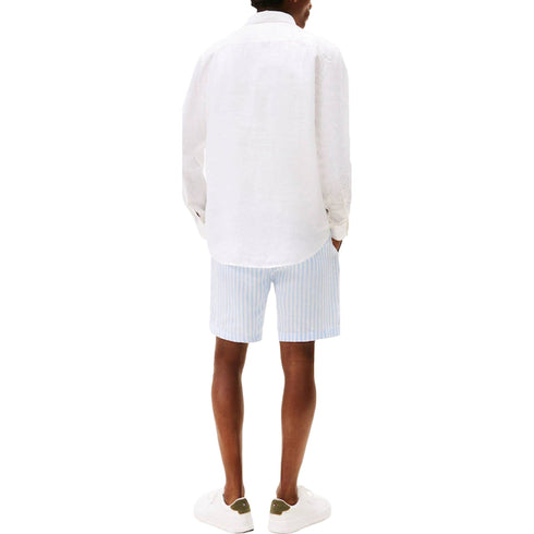 Tommy Hilfiger Camicia Camicia Uomo in puro lino lavato regular S P26-TOMMY HILFIGERMW41530-YBR-S - Francavilla Moda