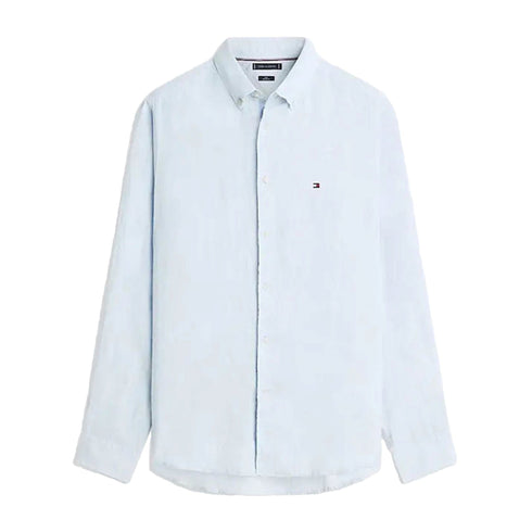 Tommy Hilfiger Camicia Camicia Uomo in puro lino lavato regular S - Francavilla Moda