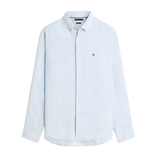 Tommy Hilfiger Camicia Camicia Uomo in puro lino lavato regular S - Francavilla Moda