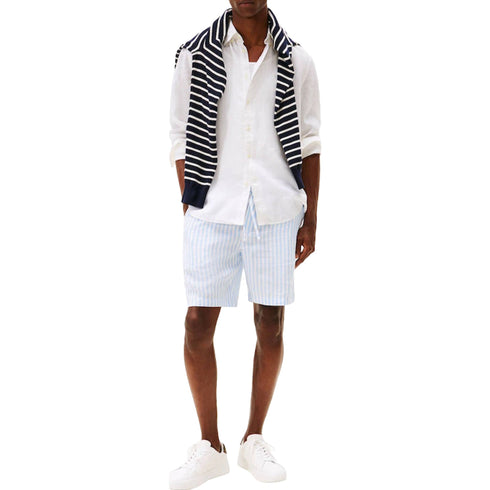 Tommy Hilfiger Camicia Camicia Uomo in puro lino lavato regular S P26-TOMMY HILFIGERMW41530-YBR-S - Francavilla Moda