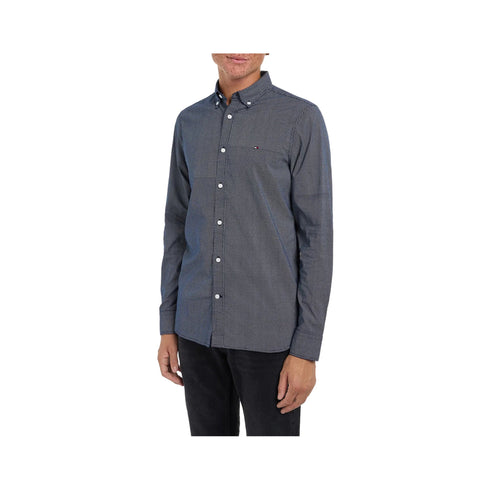 Tommy Hilfiger Camicia casual Camicia Uomo micro quadri Blu bianco - Francavilla Moda