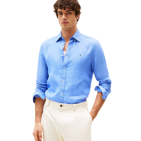 Tommy Hilfiger Camicia casual Camicia Uomo Pigment Dyed Li Solid S - Francavilla Moda