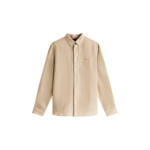 Tommy Hilfiger Camicia casual Camicia Uomo Pigment Dyed Li Solid S P25 - TOMMY HILFIGERMW34602 - RBT - S - Francavilla Moda