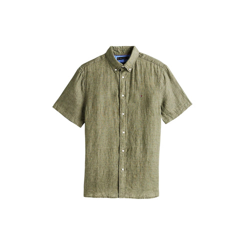 Tommy Hilfiger Camicia casual Camicia Uomo Pigment Dyed Linen M P25 - TOMMY HILFIGERMW35207 - PLI - M - Francavilla Moda