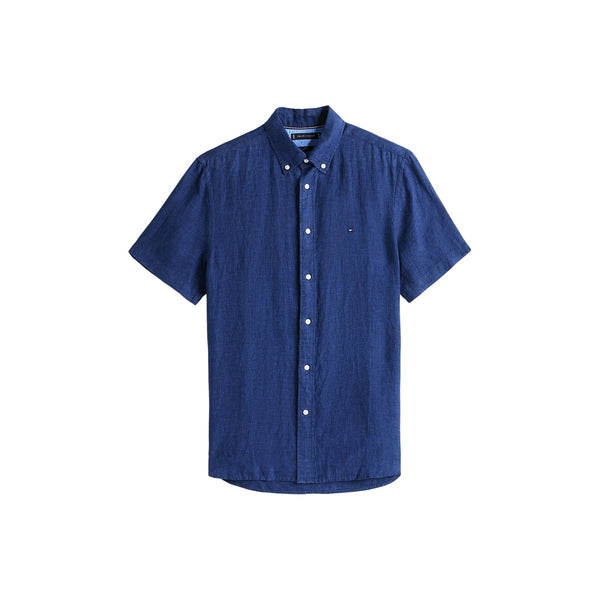Tommy Hilfiger Camicia casual Camicia Uomo Pigment Dyed Linen M P25 - TOMMY HILFIGERMW35207 - DCC - M - Francavilla Moda