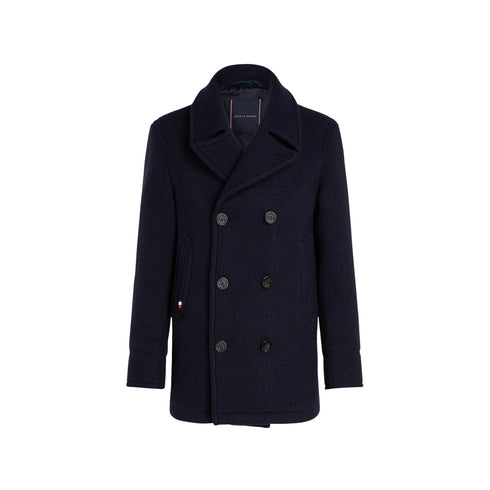 Tommy Hilfiger Cappotto Cappotto Uomo Picot doppiopetto Blu - Francavilla Moda