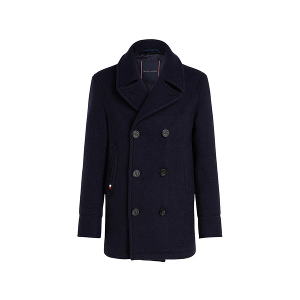 Tommy Hilfiger Cappotto Cappotto Uomo Picot doppiopetto Blu - Francavilla Moda