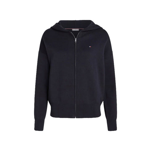 Tommy Hilfiger Cardigan Cardigan Donna con zip Blu - Francavilla Moda