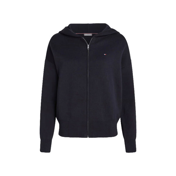 Tommy Hilfiger Cardigan Cardigan Donna con zip Blu - Francavilla Moda