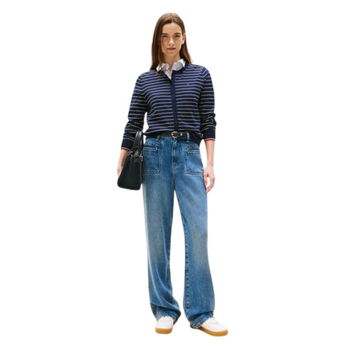 Tommy Hilfiger Cardigan bott. Cardigan donna in cotone bott. JERSEY FINE S - Francavilla Moda
