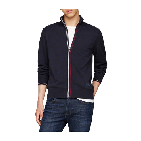 Tommy Hilfiger Cardigan Cardigan Uomo con zip frontale Blu - Francavilla Moda