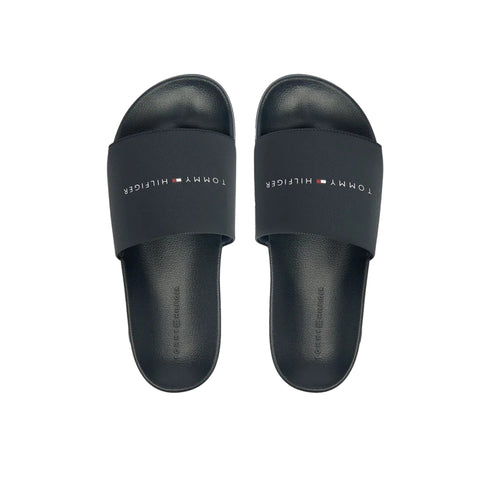 Tommy Hilfiger Ciabatta Ciabatta Uomo in gomma con logo lettering 40 - Francavilla Moda