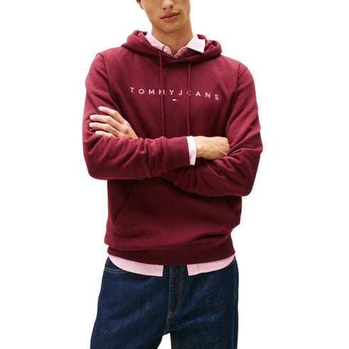 Tommy Hilfiger Felpa con cappuccio Felpa con cappuccio e logo lineare ricamato S A25-TOMMY JEANSDM20746-XIU-S - Francavilla Moda
