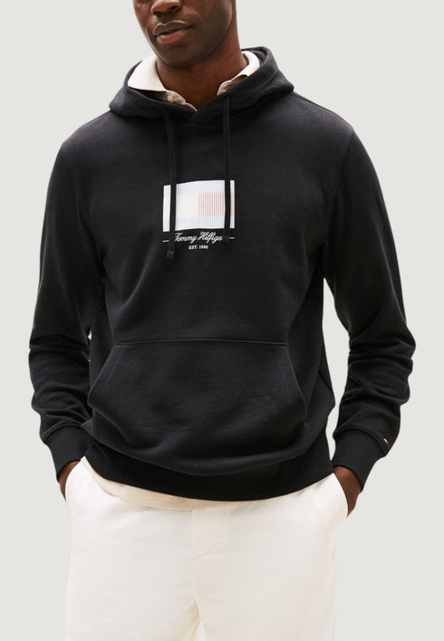 Tommy Hilfiger Felpa con cappuccio Felpa con cappuccio Tommy Hilfiger ITHACA FLAG HOODIE S  - Francavilla Moda