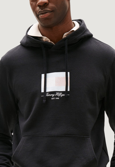 Tommy Hilfiger Felpa con cappuccio Felpa con cappuccio Tommy Hilfiger ITHACA FLAG HOODIE S  - Francavilla Moda