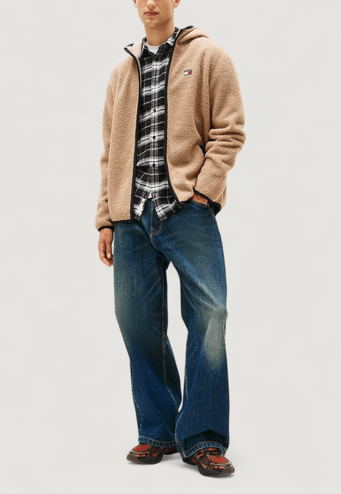 Tommy Hilfiger Giacca imbottita Felpa con cappuccio Tommy Hilfiger Jeans TJM REG BADGE TEDDY S  - Francavilla Moda