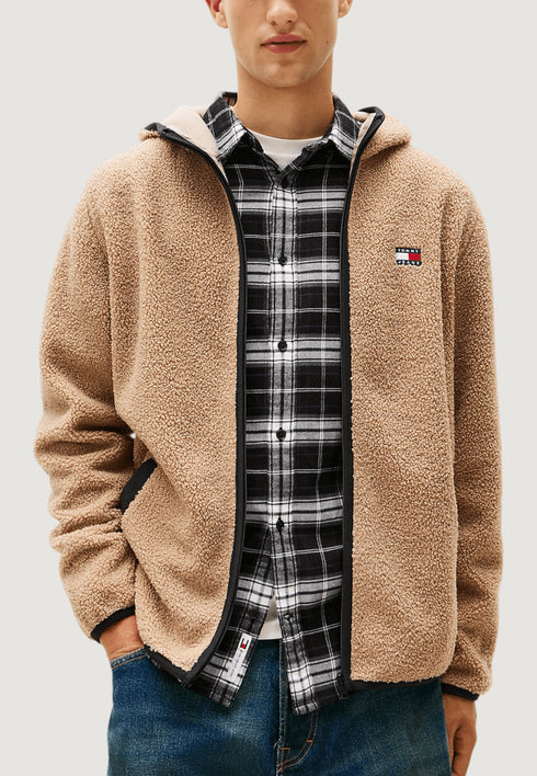 Tommy Hilfiger Giacca imbottita Felpa con cappuccio Tommy Hilfiger Jeans TJM REG BADGE TEDDY S  - Francavilla Moda